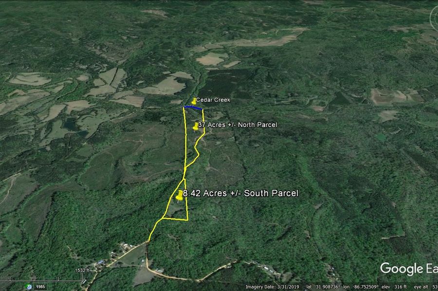 Aerial #2 Approx. 45.42 Acres Butler County, AL