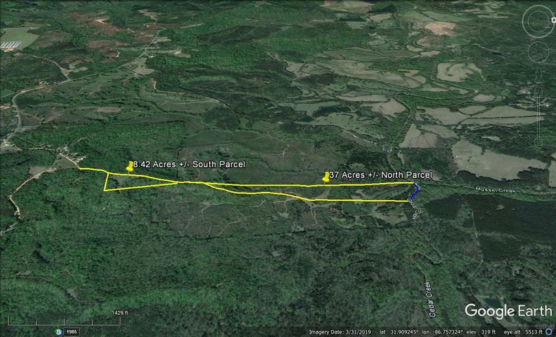 Aerial #5 Approx. 45.42 Acres Butler County, AL