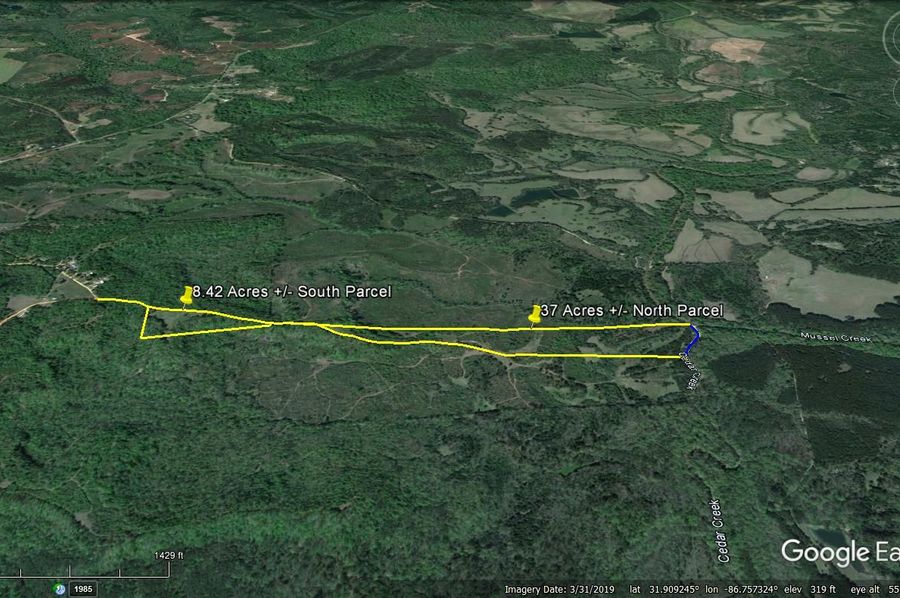 Aerial #5 Approx. 45.42 Acres Butler County, AL