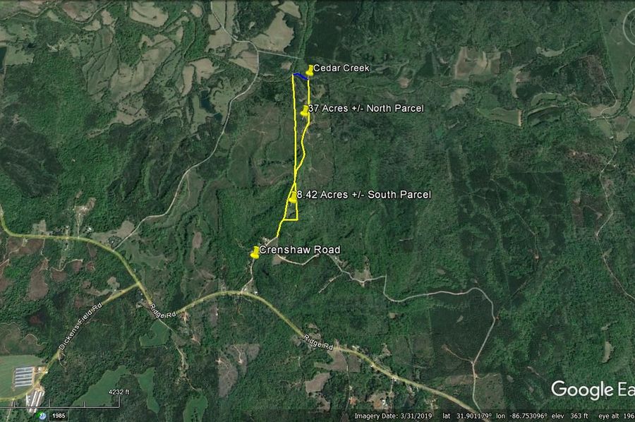 Aerial #6 Approx. 45.42 Acres Butler County, AL