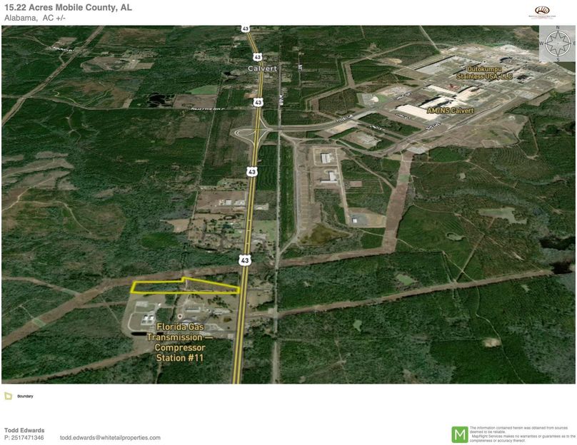 Aerial #4 Approx. 15.22 Acres Mobile County, AL copy