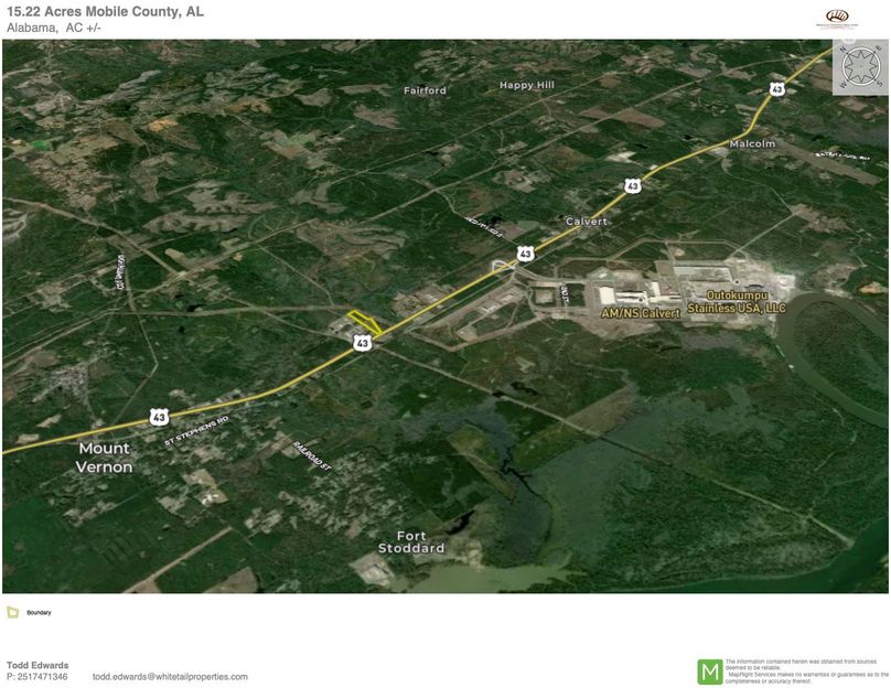 Aerial #3 Approx. 15.22 Acres Mobile County, AL copy