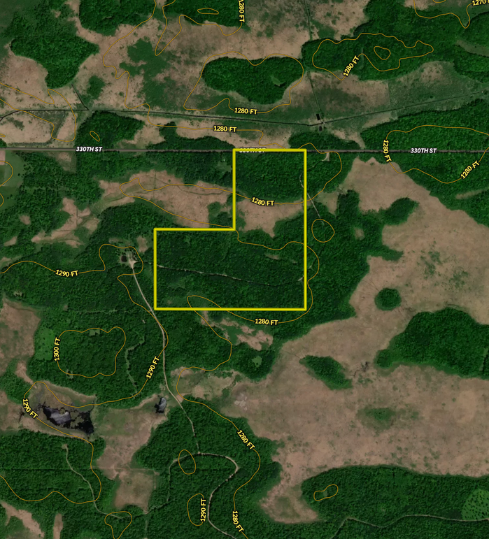 Mille lacs 112.85 Contour