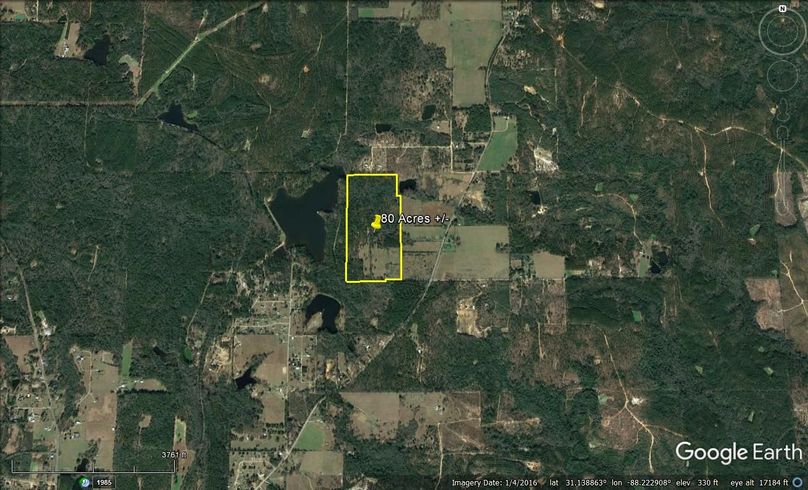 Aerial #6 Approx. 80 Acres Mobile County, AL