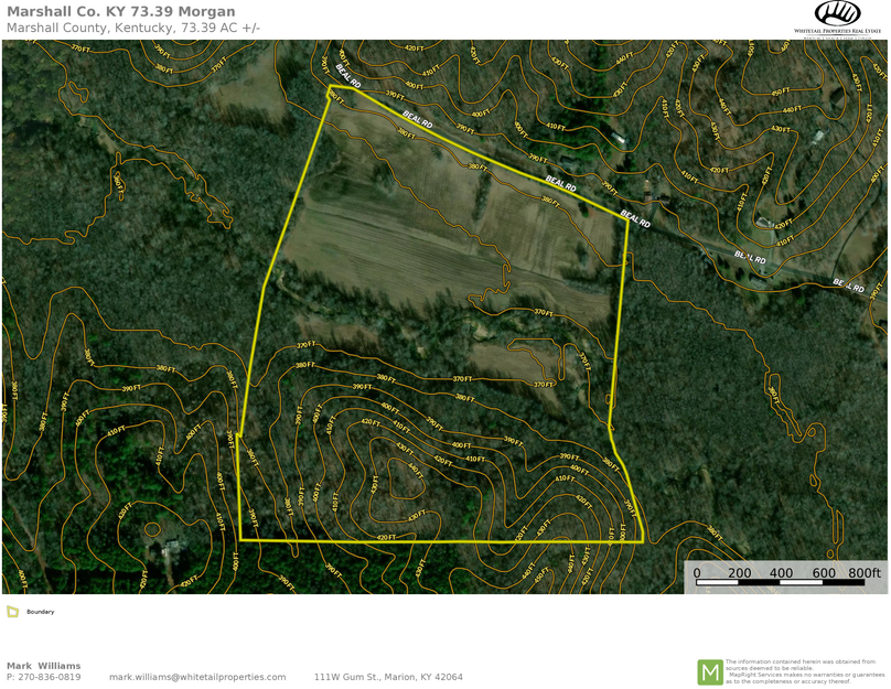 Marshall co. KY 73.39 topo