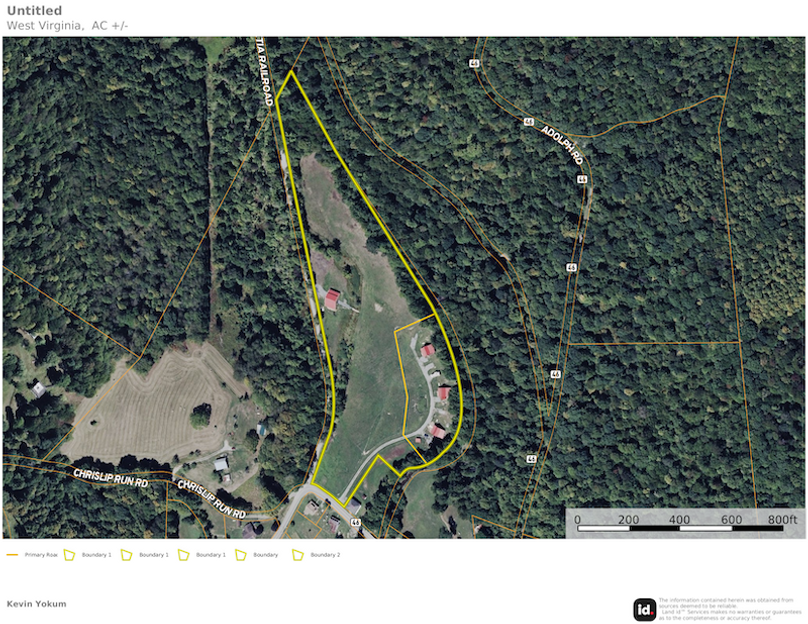 Randolph Co WV 9 land and barn dark horse map 1 site