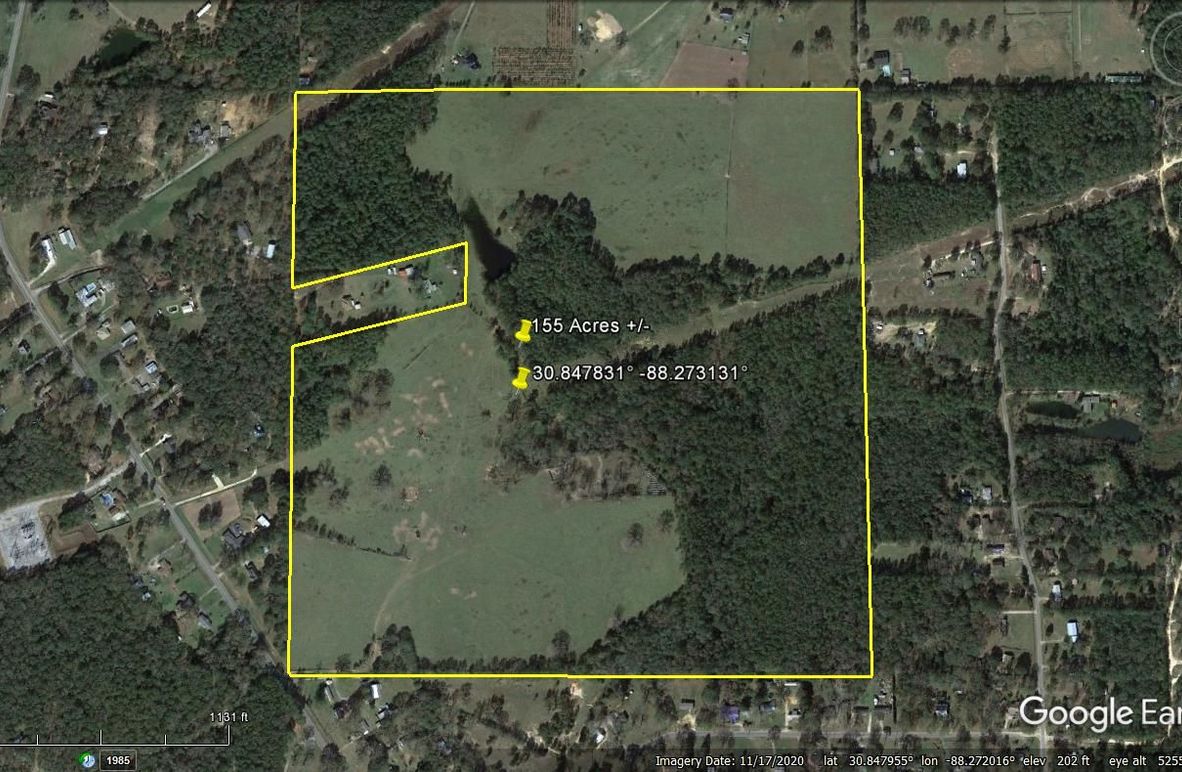Aerial #1 Approx. 155 Acres Mobile County, AL