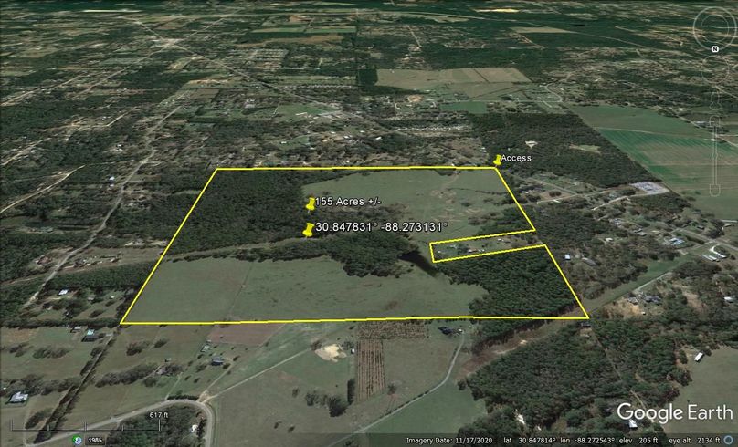 Aerial #4 Approx. 155 Acres Mobile County, AL