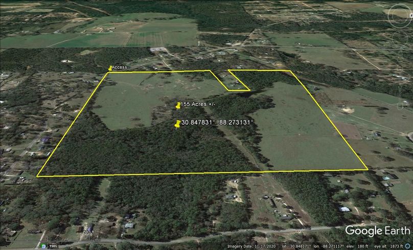 Aerial #5 Approx. 155 Acres Mobile County, AL