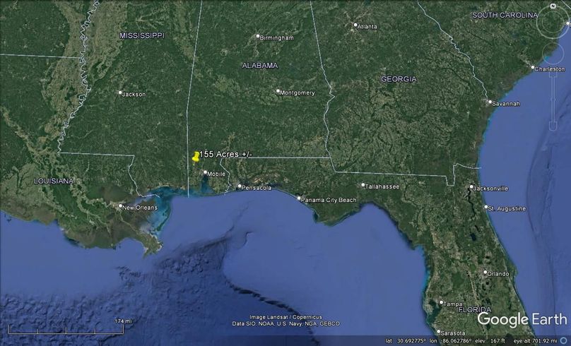 Aerial #8 Approx. 155 Acres Mobile County, AL