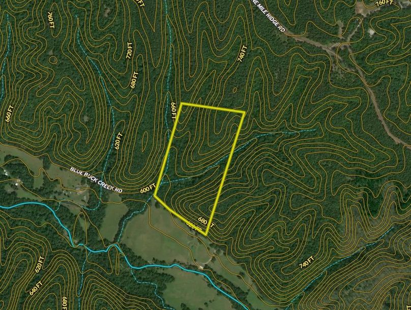 Hickman Co TN 32.7 Gaines_Topo