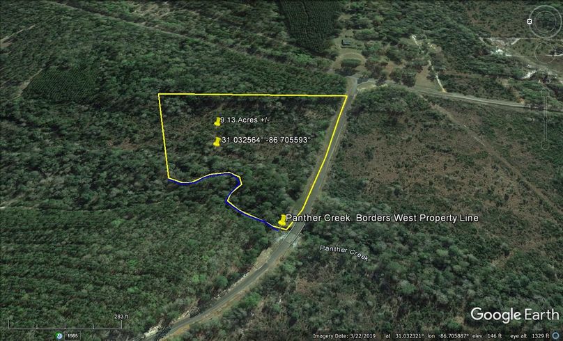 Aerial #3 Approx. 9.13 Acres Escambia County, AL