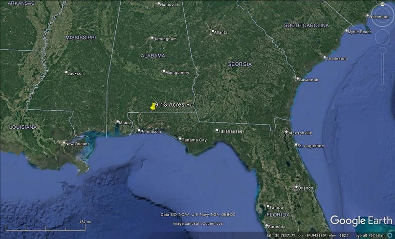 Aerial #9 Approx. 9.13 Acres Escambia County, AL