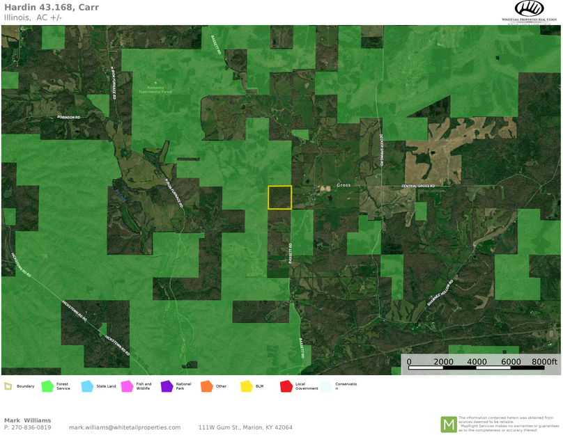 Hardin co. IL 43 SNF map