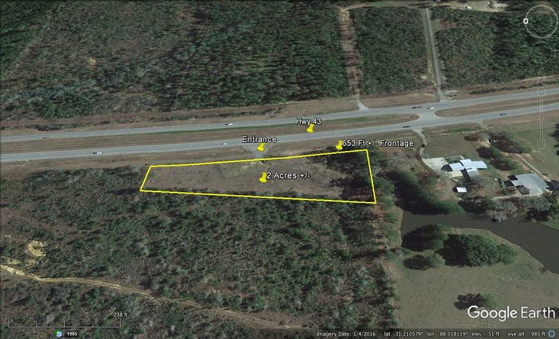 Aerial #3 Approx. 2 Acres Washington County, AL