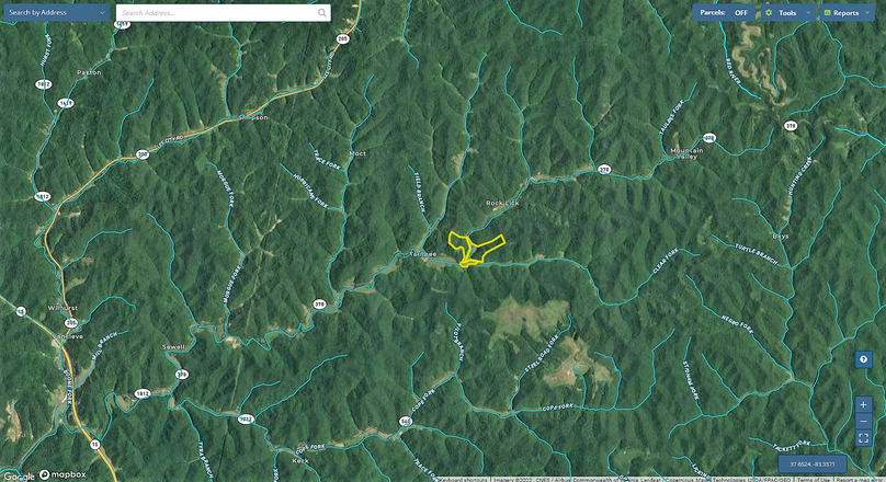 023 Breathitt 89 Mapright aerial zoomed out with water features