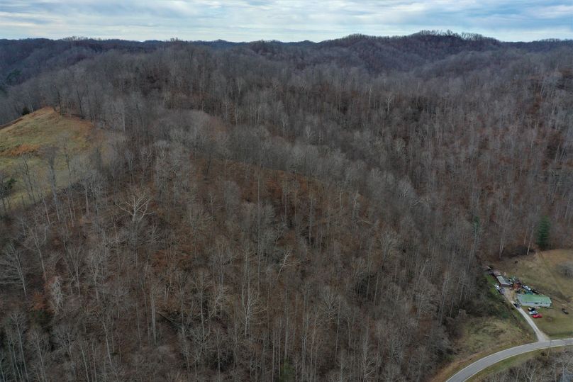 006 aerial drone shot from the center of the property looking west