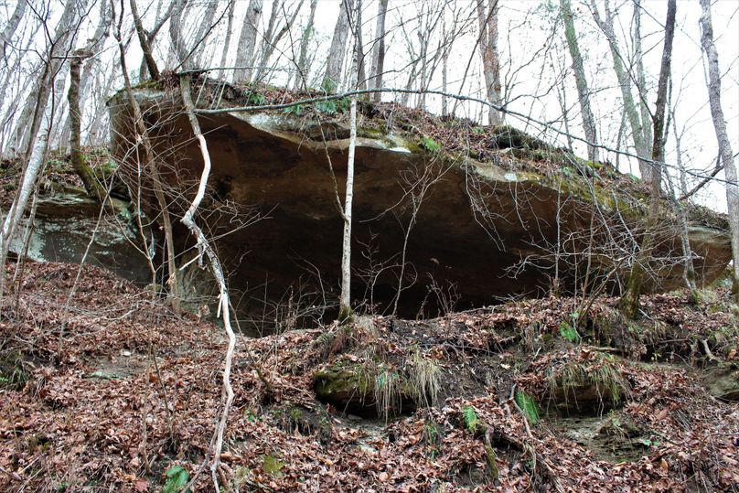 025 cool rock feature near the entrance to the property
