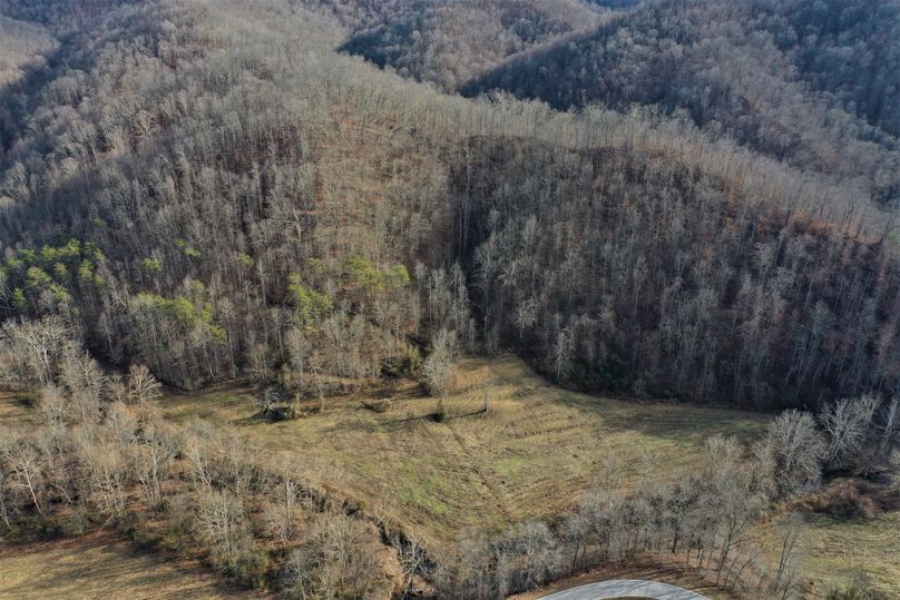 021 aerial drone shot from the west boundary looking east