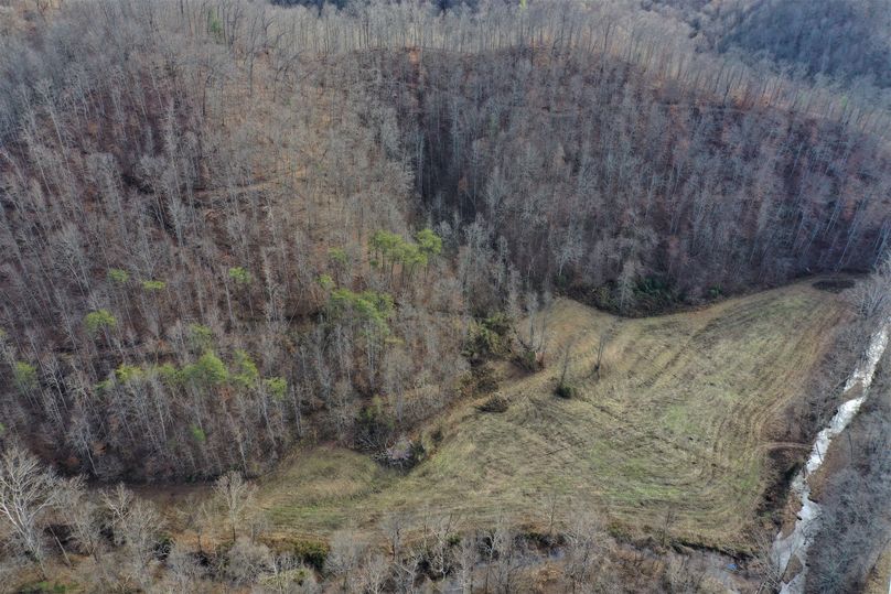 009 aerial drone shot looking down at the main field area