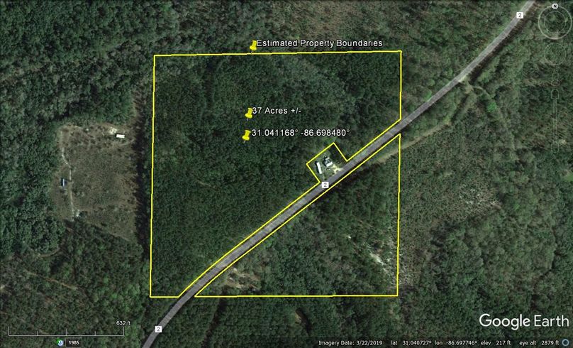 Aerial #1 Approx. 37 Acres Covington County, AL