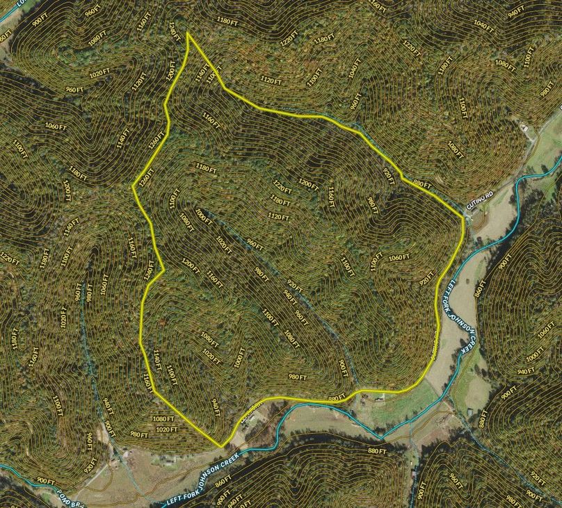 022 Magoffin 200 MapRight zoomed in with contour lines