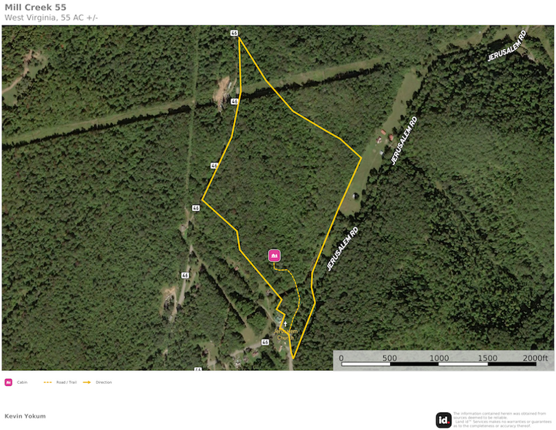 Rand Co WV 52.06 JJ Lands map 1 site