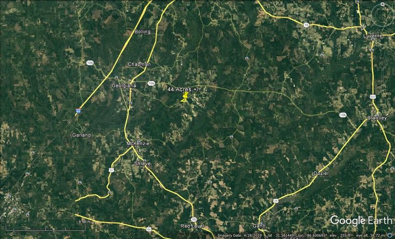 Aerial #7 Approx. 44 Acres Butler County, AL