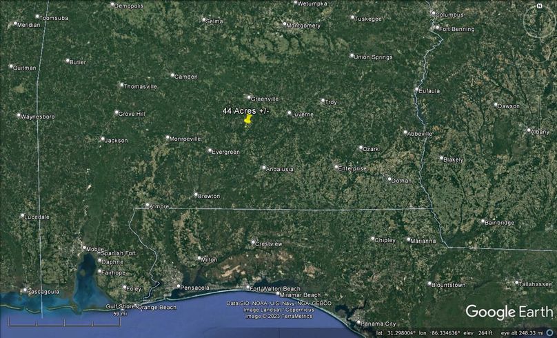 Aerial #9 Approx. 44 Acres Butler County, AL