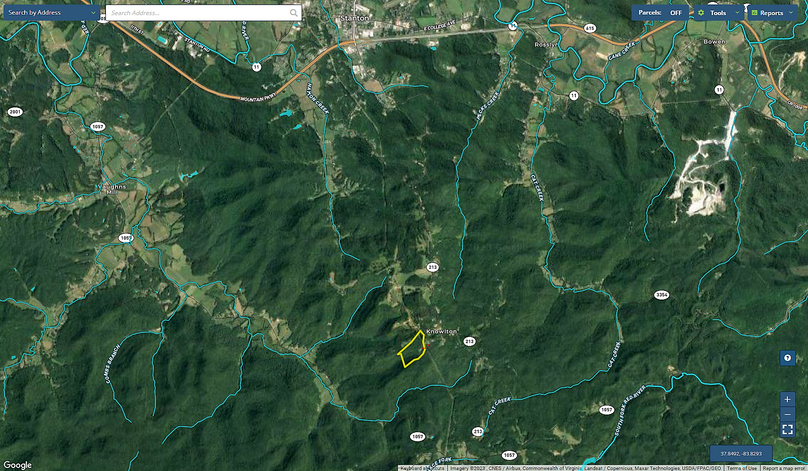 045 Powell 50 Mapright aerial zoomed out with water features