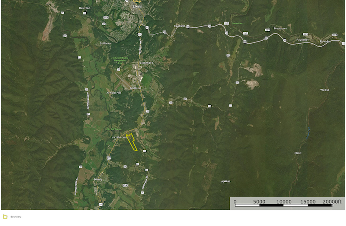 Rand Co WV 57 Chadwick map 3 overview location