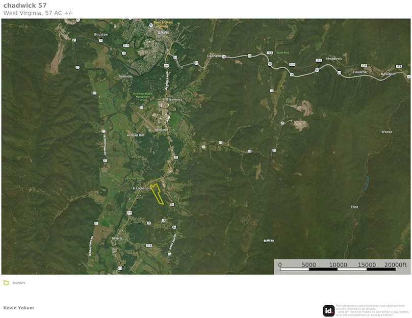 Rand Co WV 57 Chadwick map 3 overview location