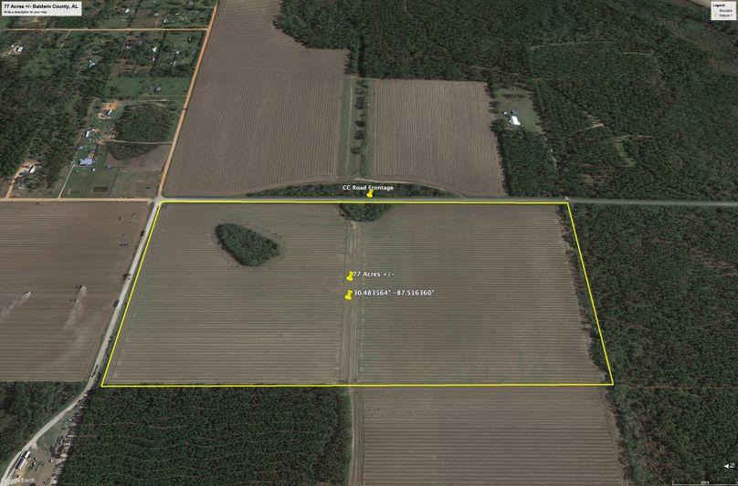 Aerial #5 Approx. 77 Acres Baldwin County, AL