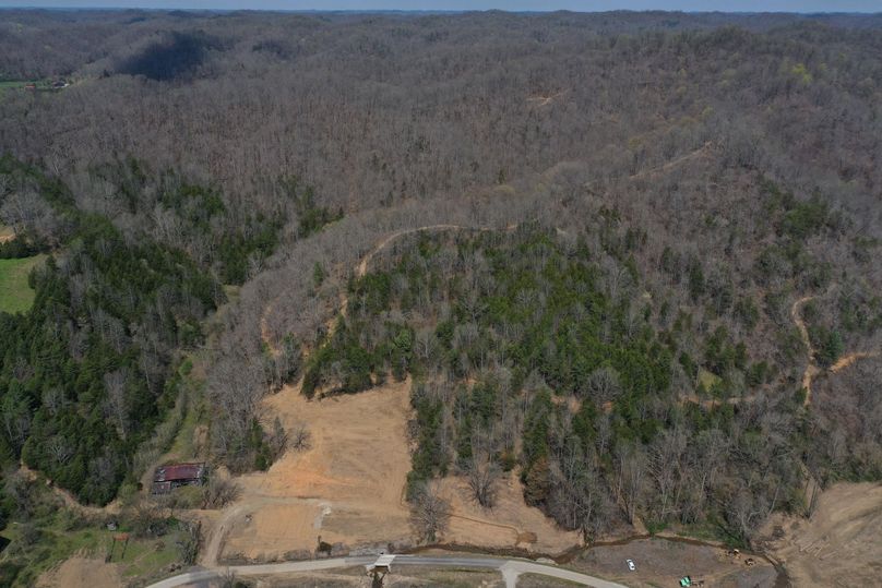 002 aerial drone shot from the south looking north up the valley