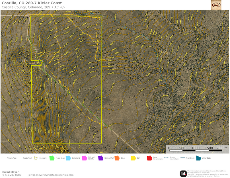 Costilla, CO 289.7 Kieler Const. Topo