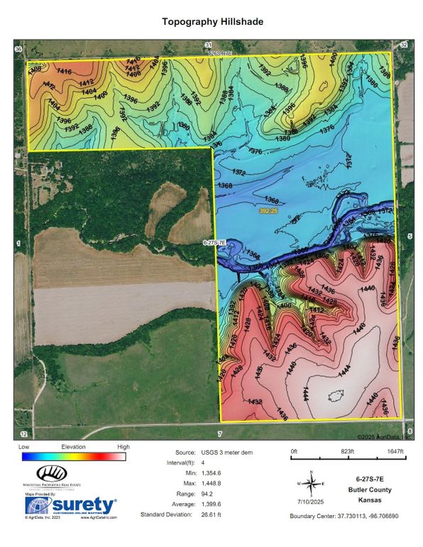 Butler 390 Hillshade