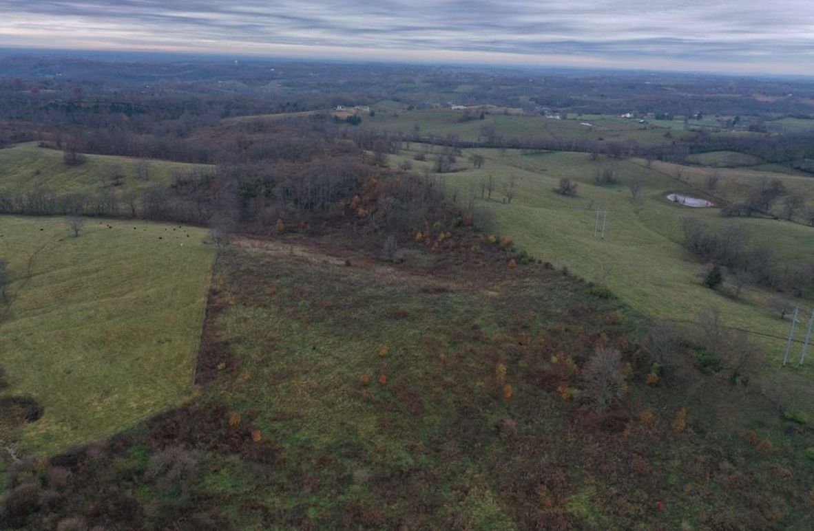 005 aerial drone view from the middle of the property looking to the south