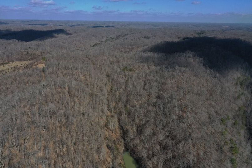 025 aerial drone shot from the east boundary looking to northwest up the north valley