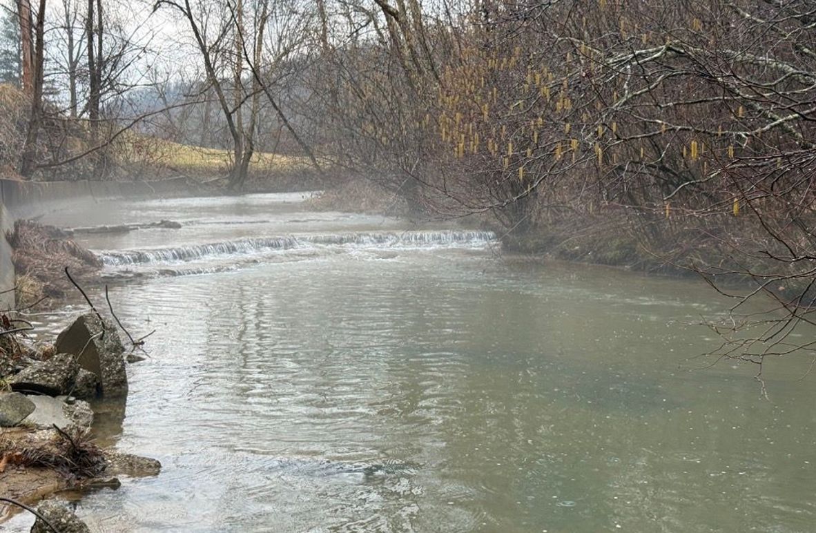 002 Left Fork of White Oak Creek along the southeast boundary and KY 1081
