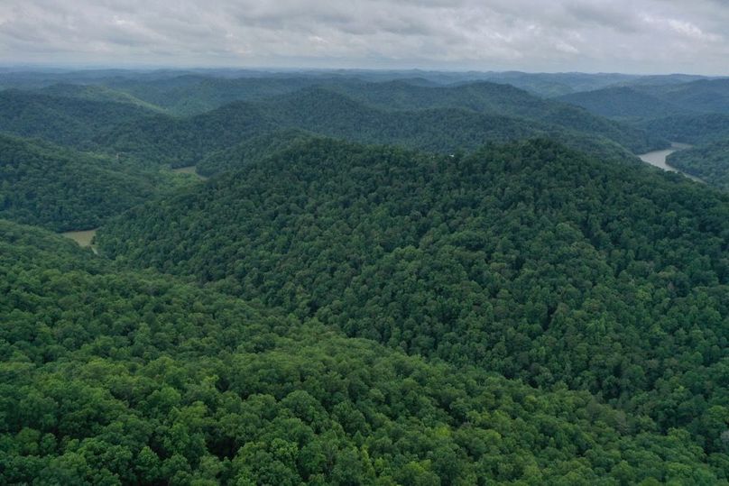 010 aerial drone shot looking southwest from the east boundary