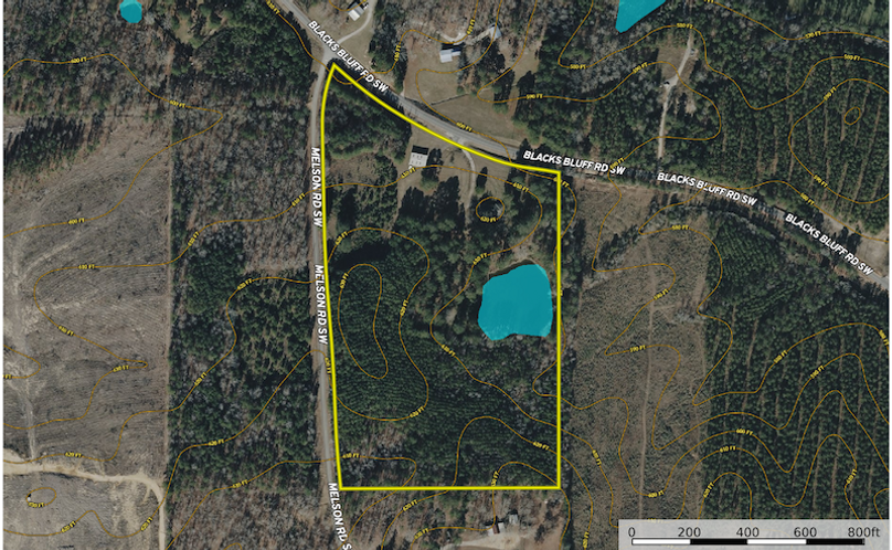 Contour Map - Floyd GA 24.07 Ac.