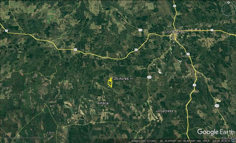 Aerial #6 Approx. 125 Acres Bullock County, AL