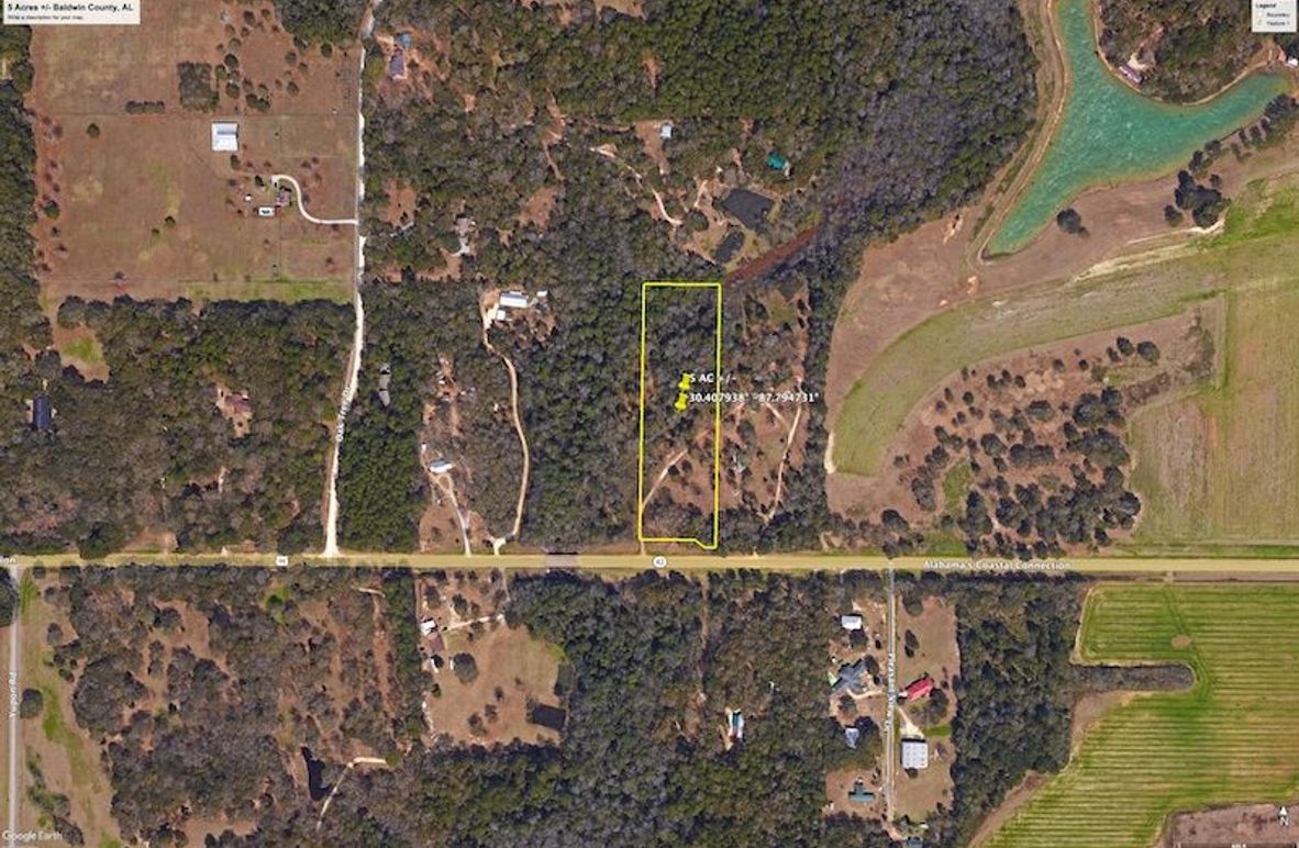 Aerial #1 Approx. 5 Acres Baldwin County, AL