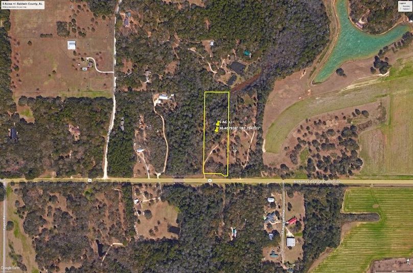 Aerial #1 Approx. 5 Acres Baldwin County, AL
