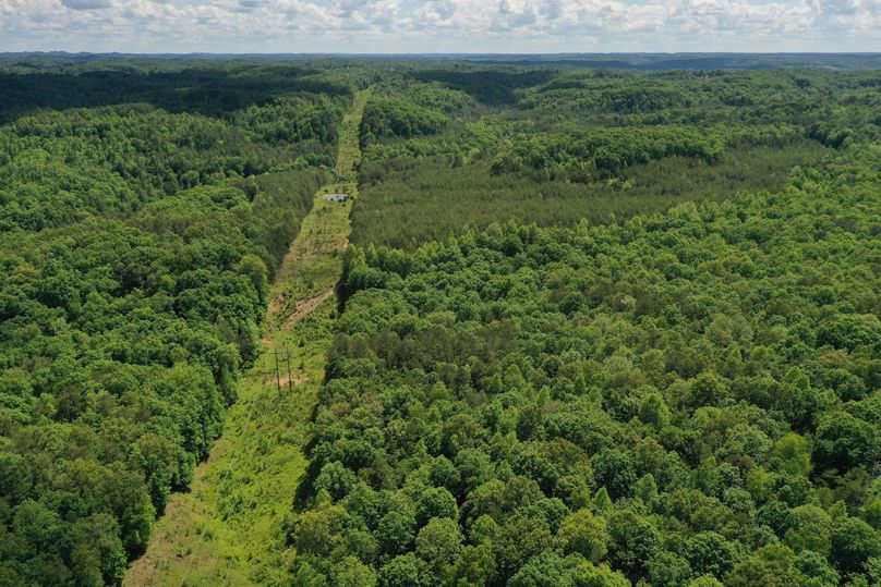 034 aerial drone shot from the middle of the property looking south