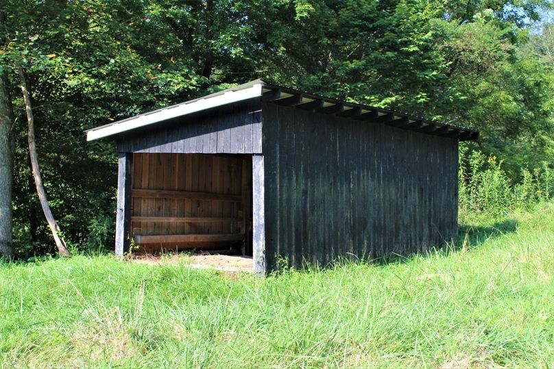 024 a close up of the goat shed on the north side of the road