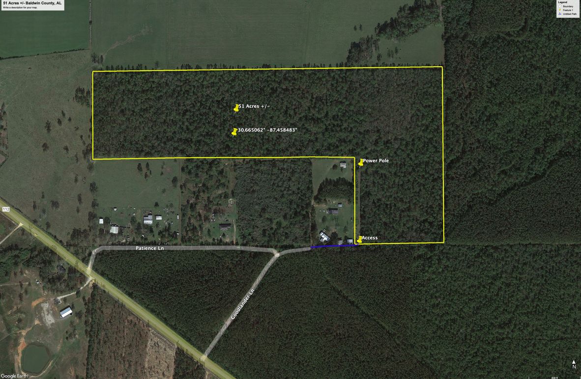 Aerial #1 Approx. 51 Acres Baldwin County, AL