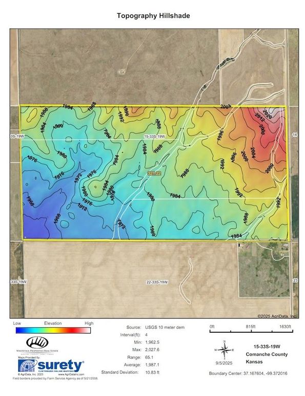 Comanche Crawford 321.3 Hillshade