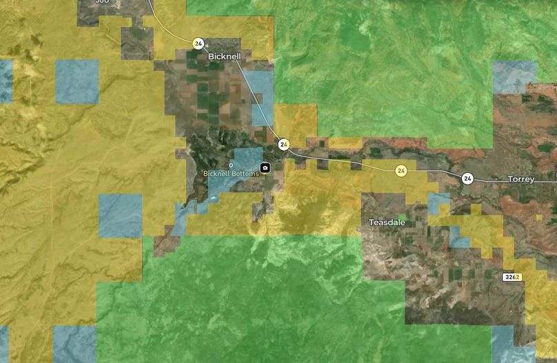 Land Ownership large area view
