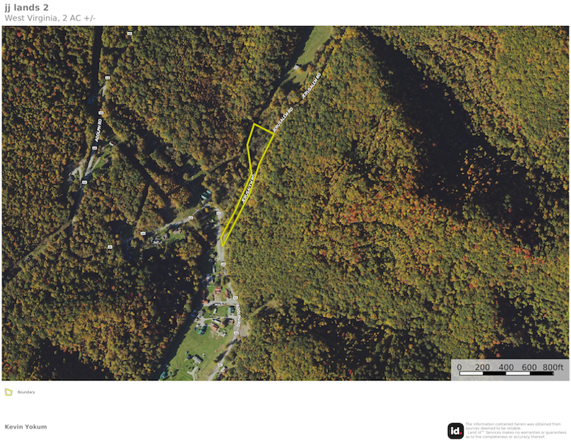 Rand Co WV 2 JJ Lands map 1 site